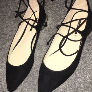 flat lace up shoes